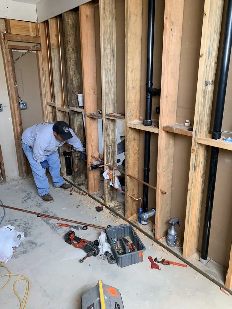 Commercial rough-in plumbing for Gas Line Repair in Gunter